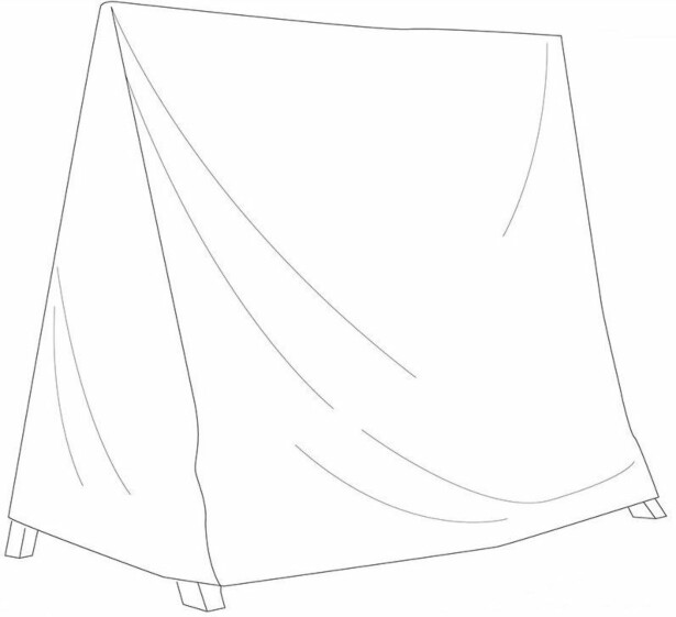 Kalustesuoja keinulle Hillerstorp Marstrand, 195x115x175cm, polyesteri, harmaa