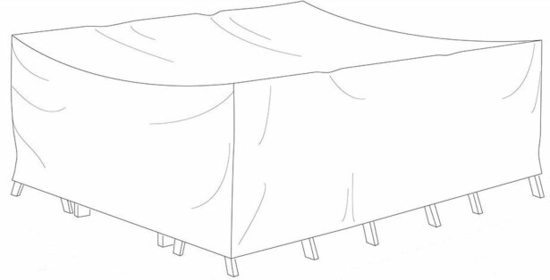 Kalustesuoja Hillerstorp, 170x220x80cm, polyesteri, harmaa