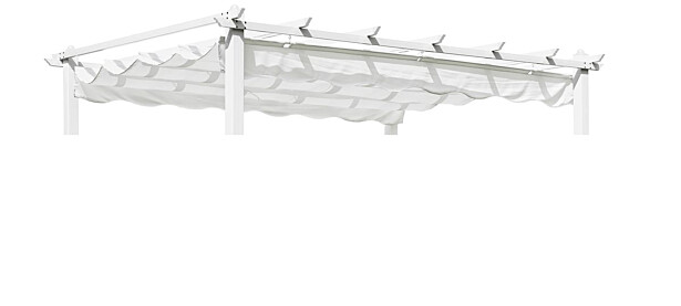 Katto Hillerstorp Pergolux 3x4m paviljongille, valkoinen
