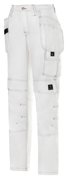 Naisten maalarin housut Snickers Workwear 3775, valkoinen