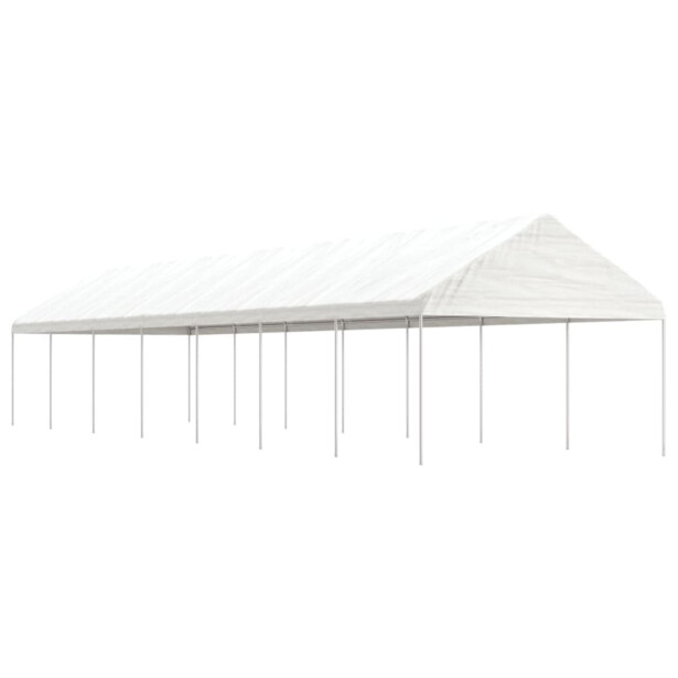 Huvimaja valkoinen 15,61x4,08x3,22 m polyeteeni