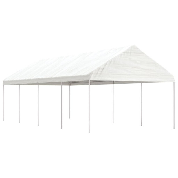 Huvimaja valkoinen 8,92x4,08x3,22 m polyeteeni