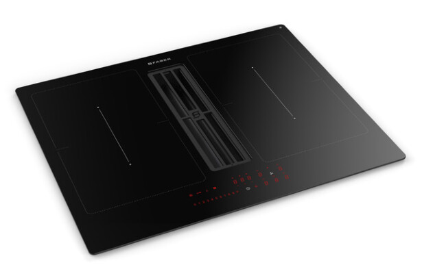 Induktiotaso liesituulettimella Faber Galileo Smart BK Glass A830 omalla moottorilla 60cm musta