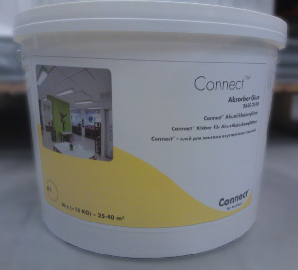 Asennusliima Ecophon Connect Absorber Glue, 10litraa