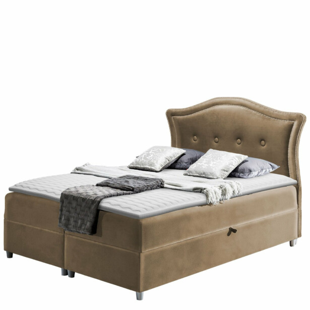 Jenkkisänky BEDRAN 120x200 + sijauspatja, beige (3419)