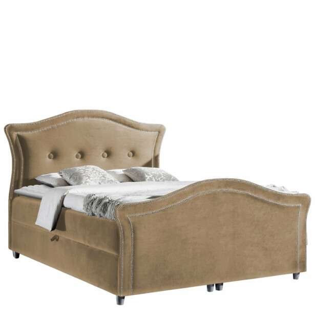 Jenkkisänky BEDRAN LUX 120x200 + sijauspatja, beige (3518)