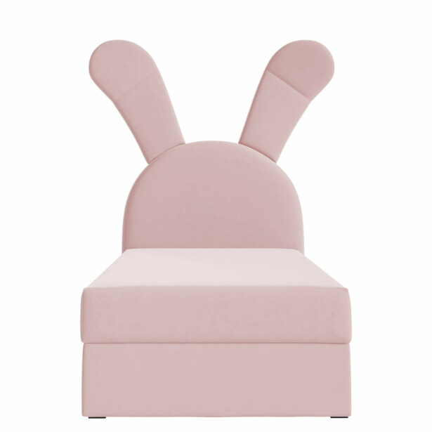 Jenkkisänky BUNNY LIGHT 100x200 + sijauspatja, pinkki (0938)