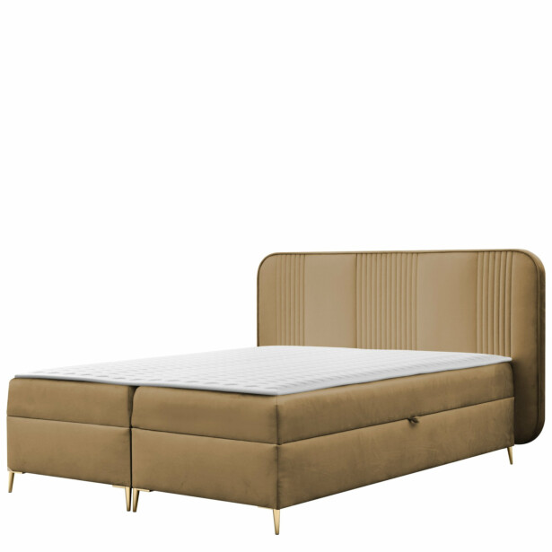 Jenkkisänky FANDY 120x200 + sijauspatja M, beige (8724)