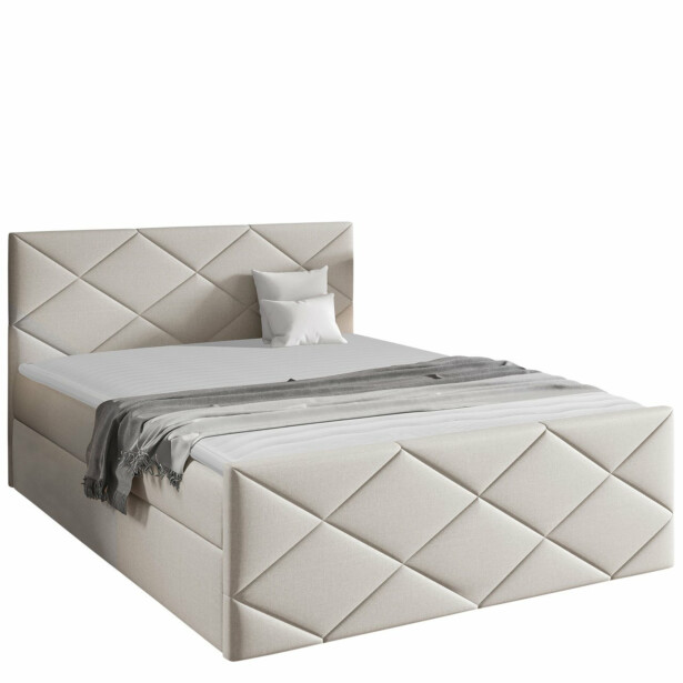 Jenkkisänky HERKULES 120x200 + sijauspatja, beige (7776)