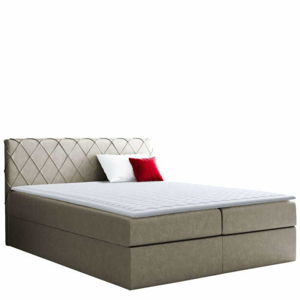 Jenkkisänky PAROS 120x200 + sijauspatja, beige (4523)