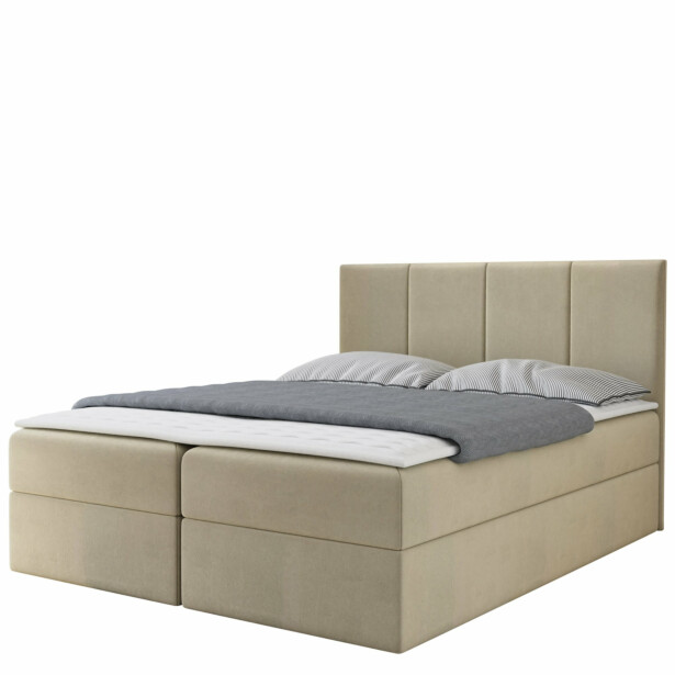 Jenkkisänky REBOS 140x200 M-sijauspatjalla, beige (1593)