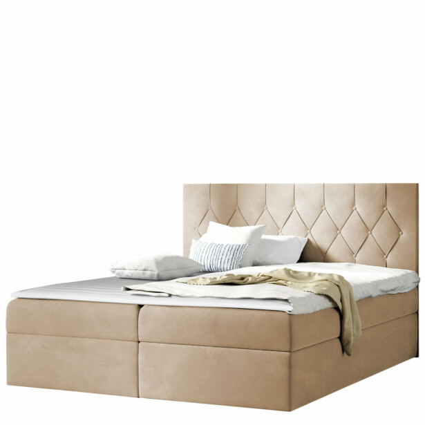 Jenkkisänky SKY 120x200 + sijauspatja, beige (9056)