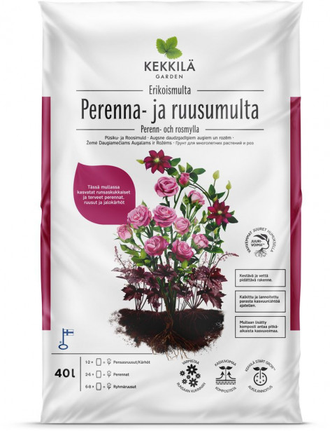 Perenna- ja ruusumulta Kekkilä 60 säkkiä x 40l/lava, 2400 litraa