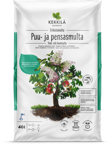 Puu- ja pensasmulta Kekkilä 60 säkkiä x 40l/lava, 2400 litraa