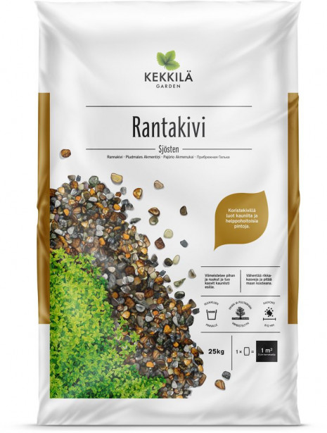 Rantakivi Kekkilä 8-12 mm 42 säkkiä x 25 kg/lava, 1050 kg