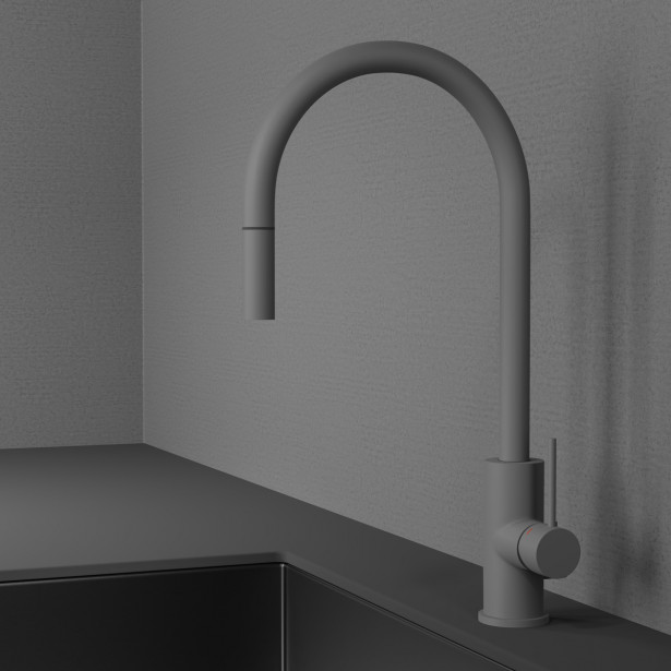 Keittiöhana by Scandtap Accent Scrap APK-liitännällä ulosvedettävä juoksuputki