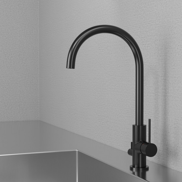 Keittiöhana Scandtap Steel Equip Shadow D, APK-liitäntä, musta