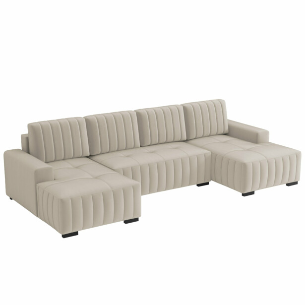 Kulmasohva HUGO U, 5-istuttava, beige (8521)