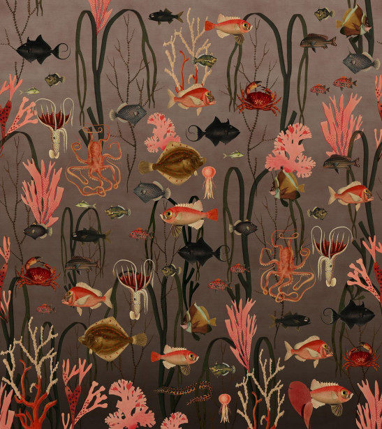 Kuvatapetti Rebel Walls Aquatic Life, Coral, non-woven, mittatilaus