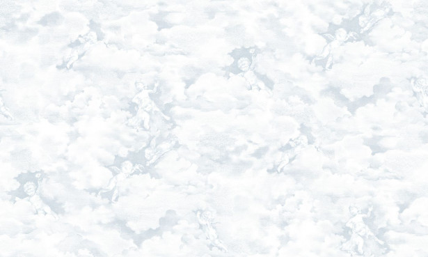 Kuvatapetti Rebel Walls Chubby Cherubs Blue, non-woven, mittatilaus