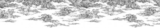 Kuvatapetti Rebel Walls Cotton Skies Black, non-woven, mittatilaus