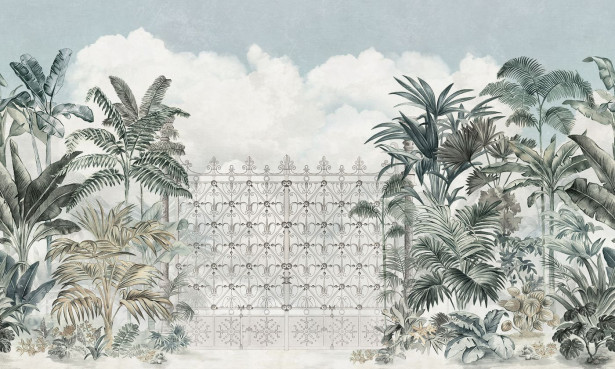 Kuvatapetti Rebel Walls Jaipur Sage, non-woven, mittatilaus