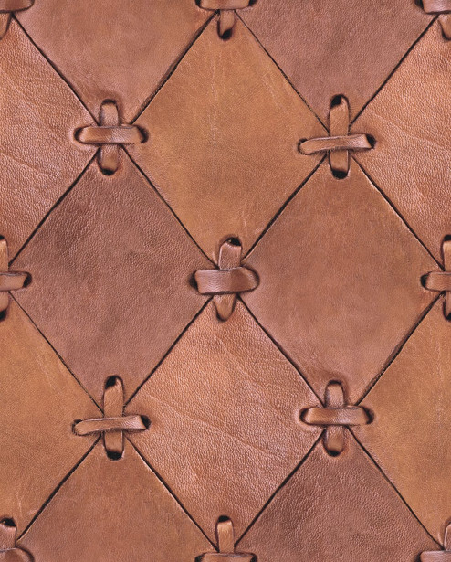 Kuvatapetti Rebel Walls Leather Rhombs, non-woven, mittatilaus