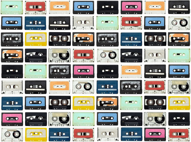 Kuvatapetti Rebel Walls Mixed Tape, non-woven, mittatilaus