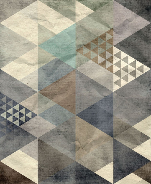Kuvatapetti Rebel Walls Quadrangle Blue, non-woven, mittatilaus