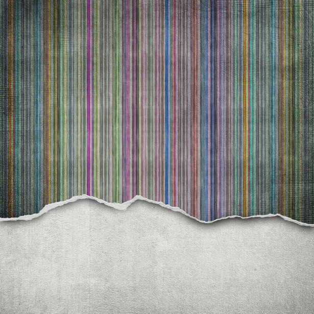 Kuvatapetti Rebel Walls Worn Wall Multi Stripe, non-woven, mittatilaus