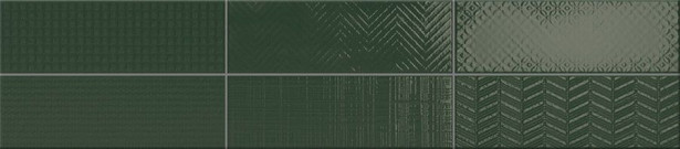 Kuviolaatta Pukkila Soho Racing green, kiiltävä, struktuuri, 297x97mm