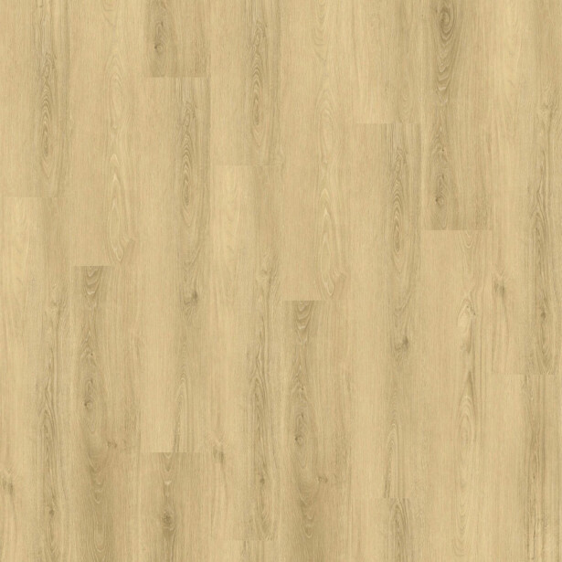 Kivikomposiittivinyylilankku DomusFlooring Vetehisen valkotammi, integroitu askeläänieriste