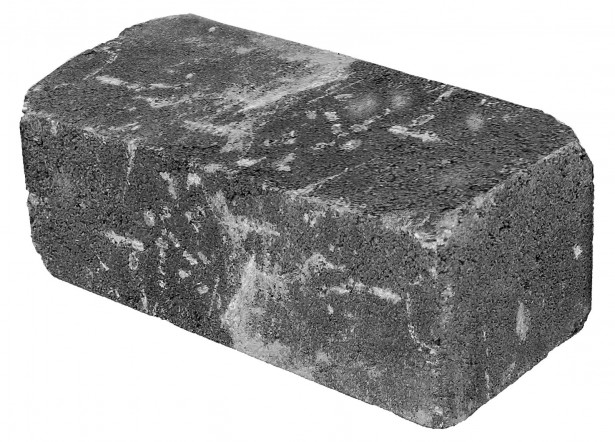 Antiikkimuurikivi Lakka sileä, musta 360x180x150mm