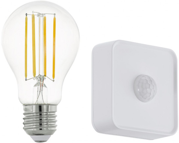 LED-Aloituspakkaus Eglo connect.z ZigBee filamentti E27 A60 806lm 6W liiketunnistin