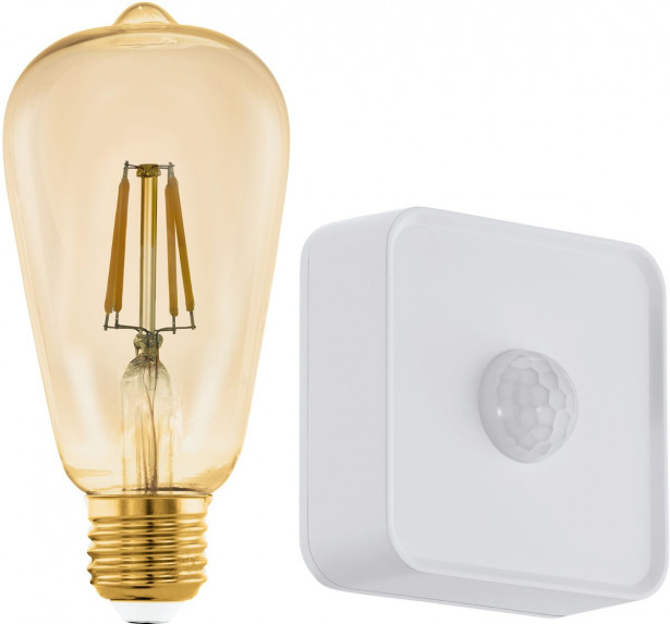 LED-Aloituspakkaus Eglo connect.z ZigBee filamentti E27 ST64 500lm 4.9W liiketunnistin