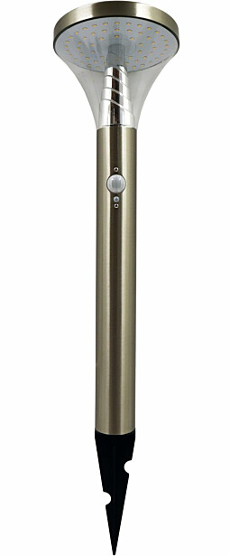 LED-aurinkokennopollarivalaisin Lumo Solar 50cm teräs