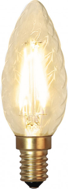 LED-kierrekynttilälamppu Star Trading Soft Glow 353-02-2, Ø35x98mm, E14, kirkas, 1.5W, 2100K, 120lm
