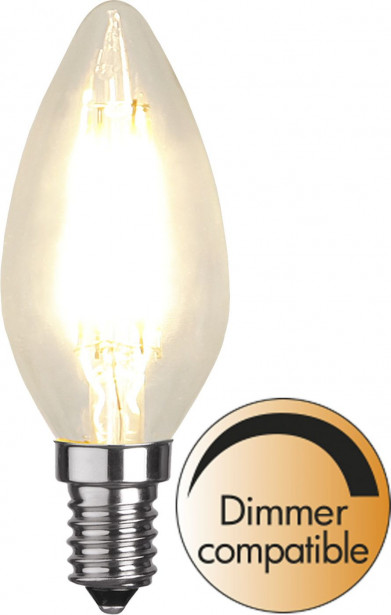 LED-kynttilälamppu Star Trading 351-03-1, Ø35x98mm, E14, kirkas, 4.2W, 2700K, 470lm