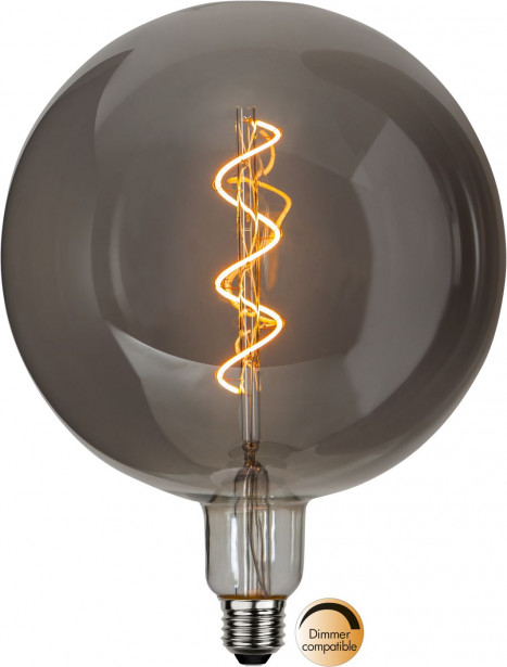 LED-lamppu Star Trading 355-05-1 Industrial Vintage, Ø200x262mm, E27, savunharmaa, 2.6W, 2200K, 55lm
