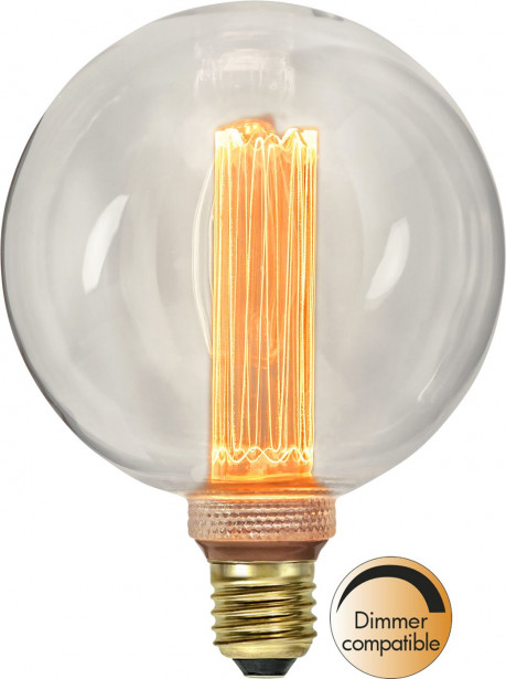 LED-lamppu Star Trading New Generation Classic 349-52-1, Ø125x165mm, E27, kirkas, 2.5W, 1800K, 90lm