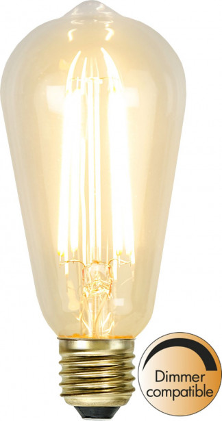 LED-lamppu Star Trading Soft Glow 352-72-1, Ø64x142mm, E27, kirkas, 3.6W, 2100K, 320lm