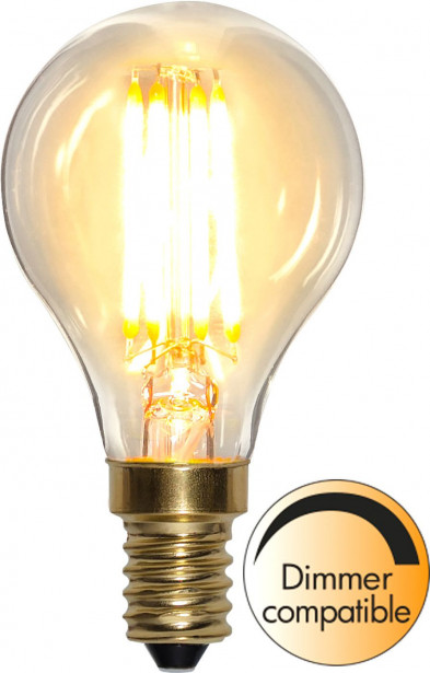 LED-lamppu Star Trading Soft Glow 353-15-1, Ø45x83mm, E14, kirkas, 4W, 2100K, 350lm