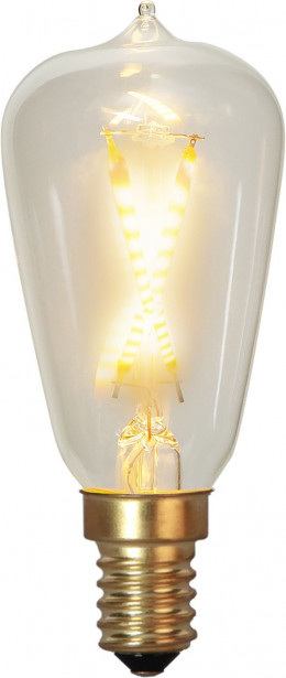 LED-lamppu Star Trading Soft Glow 353-72-2, Ø38x94mm, E14, kirkas, 0.5W, 2100K, 30lm