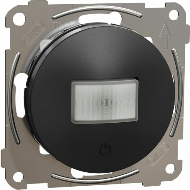 Liiketunnistin painikkeella Schneider Electric ELKO One, PIR, 10A, 160°, IP21, UKR, uppoasennus, keskiölevyllä, ruuviliitos