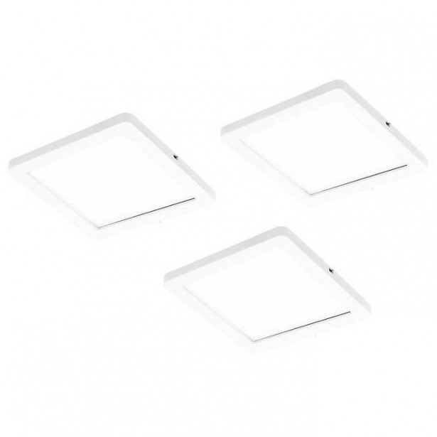 LED-kalustevalaisin Limente Flat 12 LUX 3 kpl + virtalähde valkoinen/musta