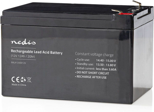 Lyijyhappoakku Nedis 12V, 12000mAh