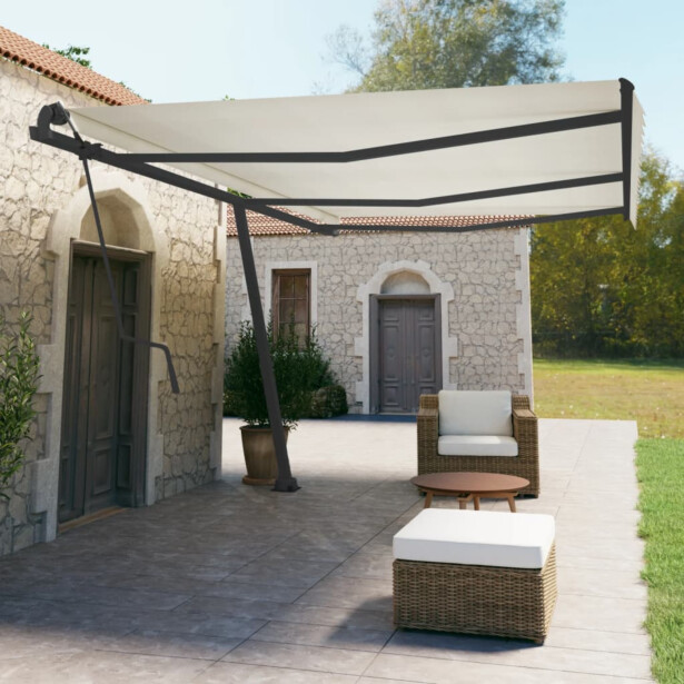 Markiisin tolppasarja antrasiitti 600x245 cm rauta, antrasiitti