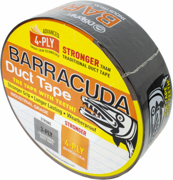 Ilmastointiteippi Blue Dolphin Barracuda, 48mm x 45.7m, musta