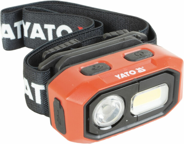 Otsalamppu Yato 480 LM, IP54, 3.7V, 1400mAh akulla