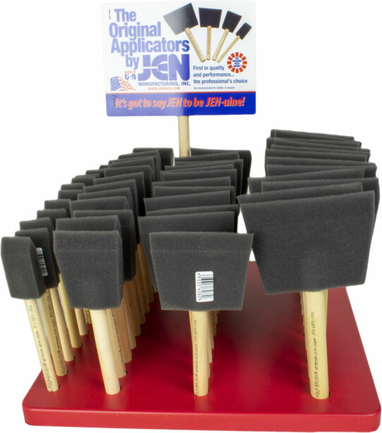 Sivellinsetti Jen Poly-Brush, 12x25/50/75/100mm, 48 sivellintä + teline
